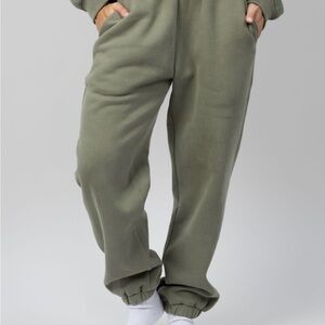 Moss Green Travel Essentials Sweatpants